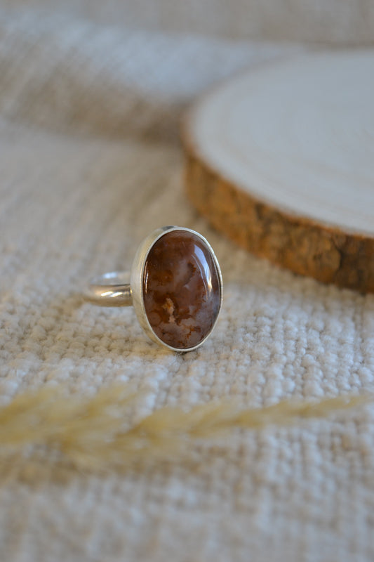 Speckled Gobi Stone Ring | | 8-8.25