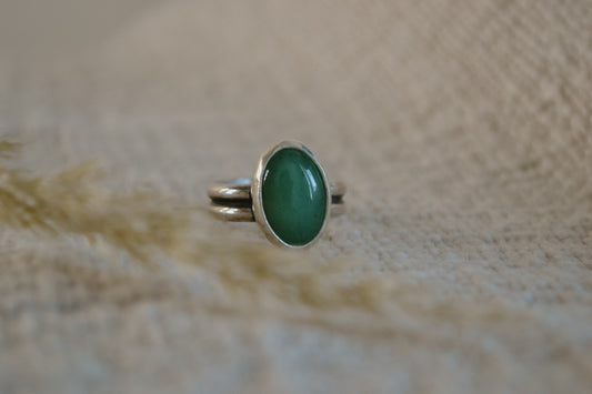 Aventurine Stone Ring | | 6.5